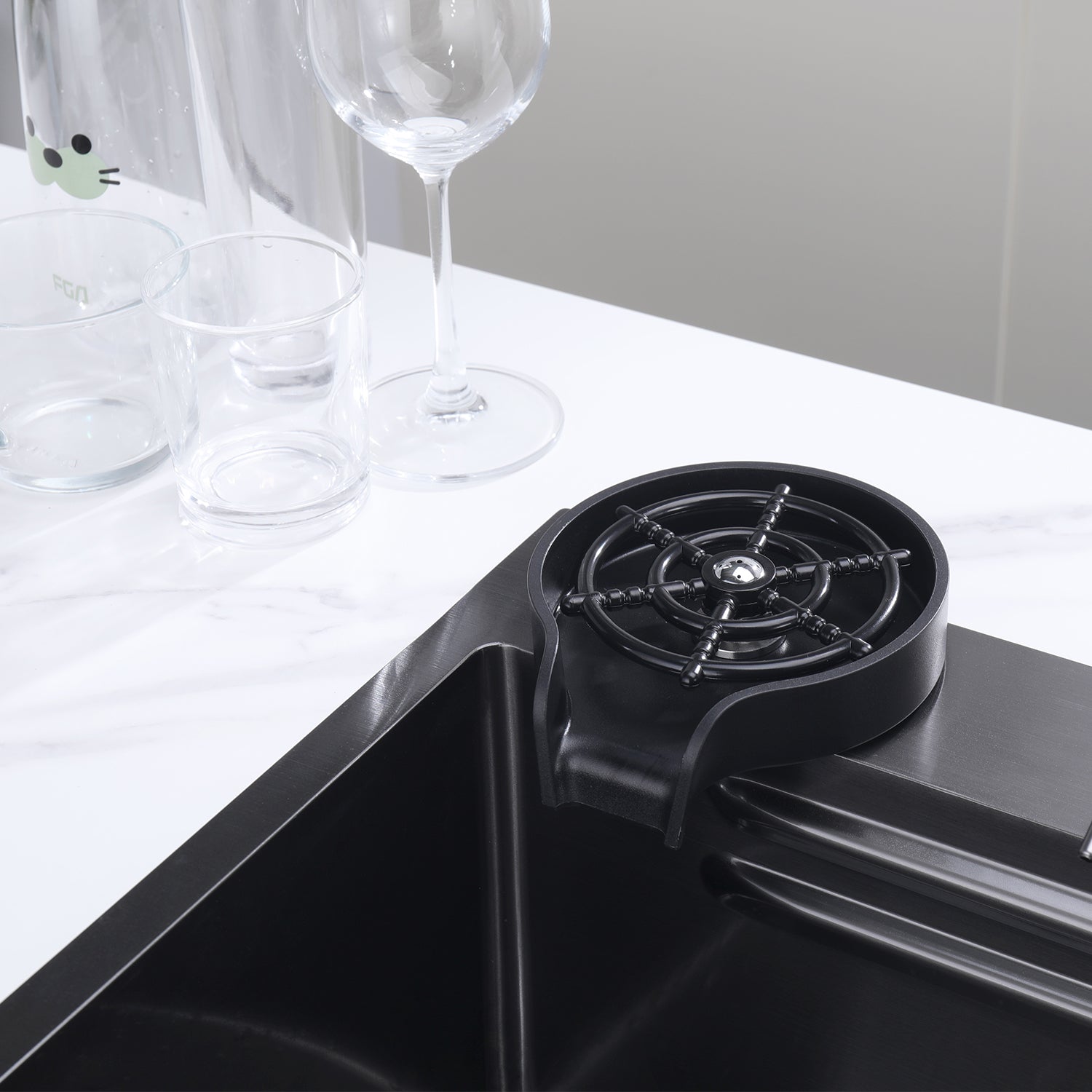 Lefton Kitchen Sink Glass Rinser For Home / Cafe / Bar / Restaurant