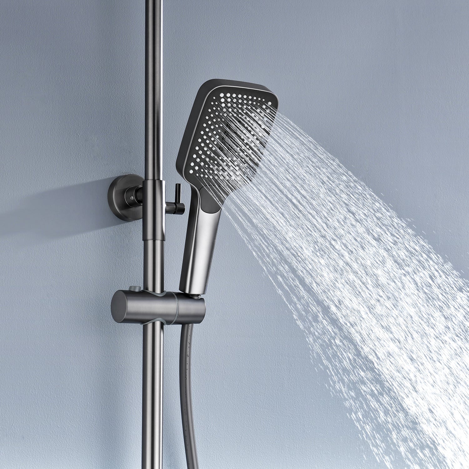 Lefton Thermostatic Shower System with Temperature Display and 4 Water Outlet Modes-SST2204