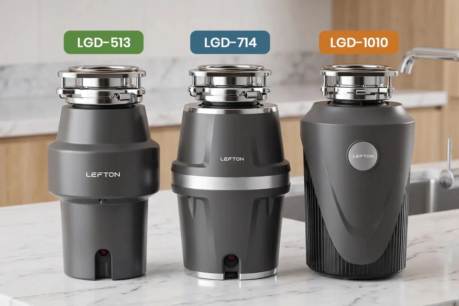 1 HP vs 3/4 HP vs 1/2 HP Garbage Disposal: How to Choose the Right One for Your Kitchen - Lefton Home