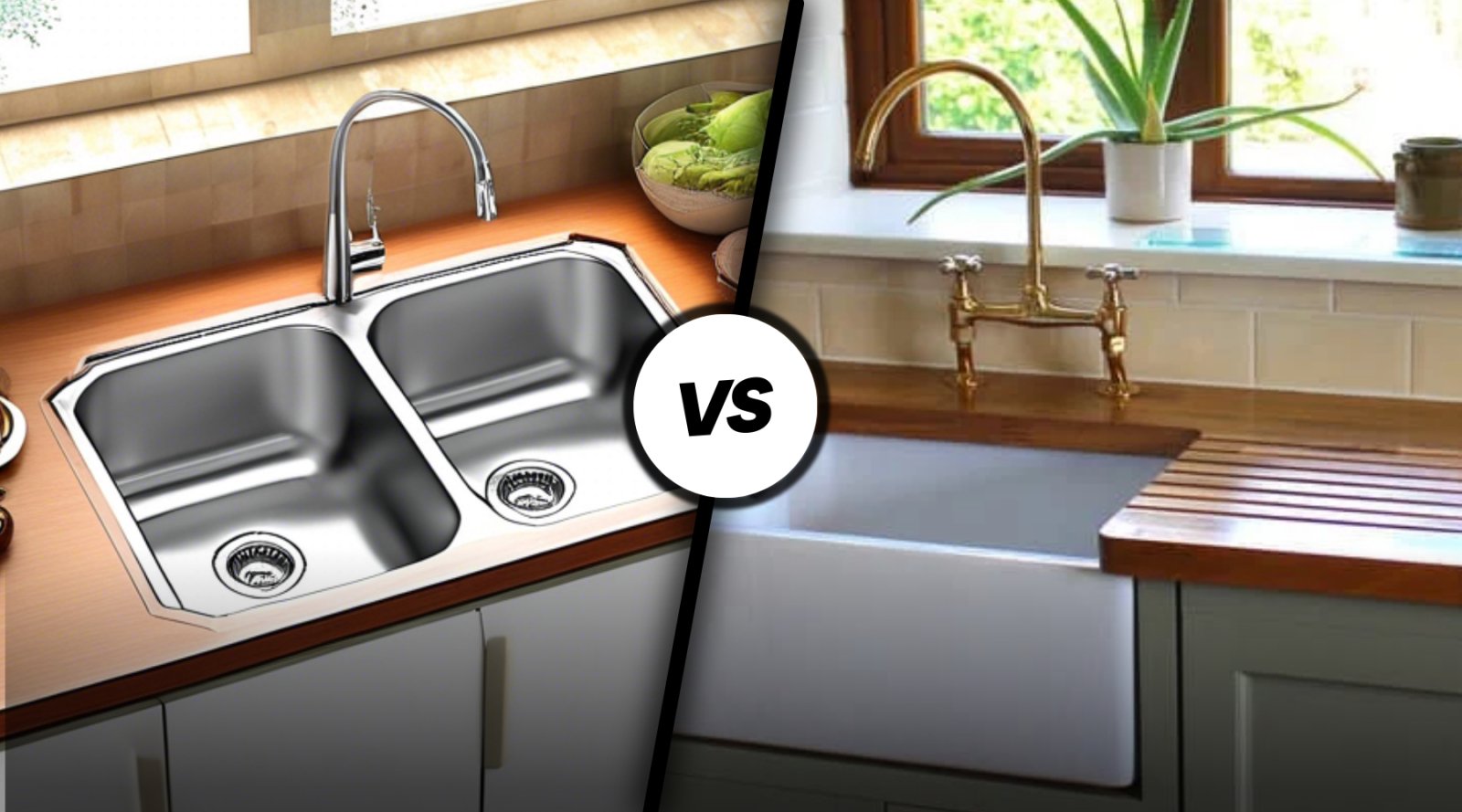 Apron Sink vs. Farmhouse Sink - Which Is Right for You? - Lefton Home