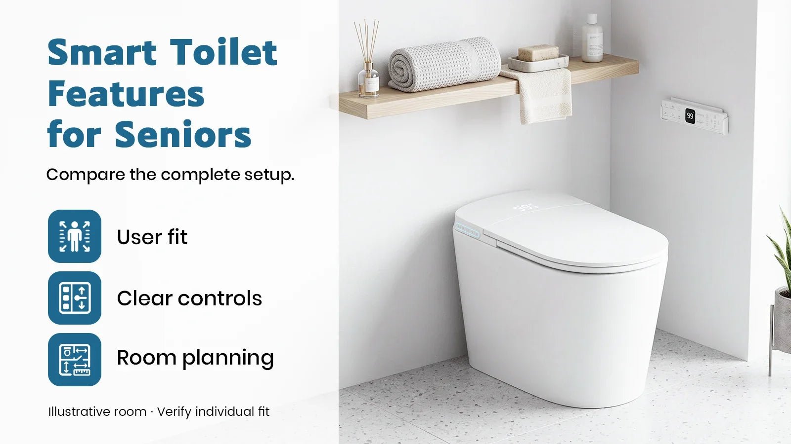 Best Smart Toilet Features for Seniors: What to Compare - Lefton Home
