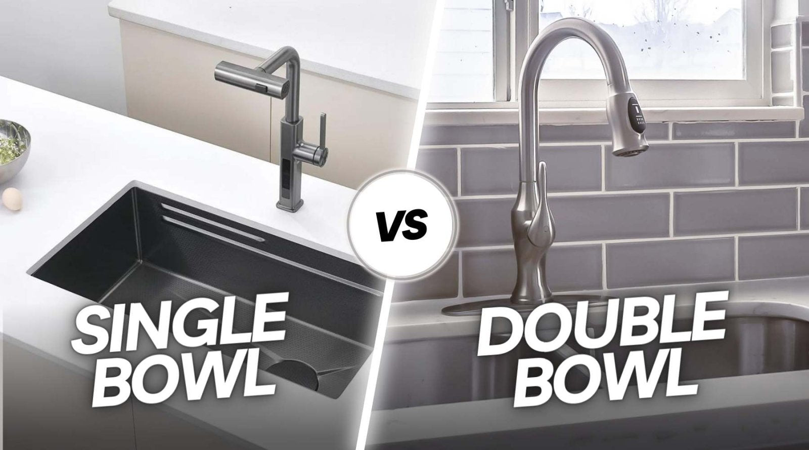 Single Vs Double Bowl Kitchen Sink: Which Is Better? - Lefton Home
