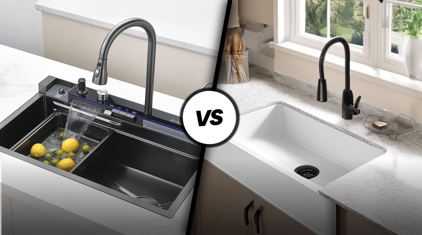 Stainless Steel vs. Quartz Sinks: A Comprehensive Comparison - Lefton Home