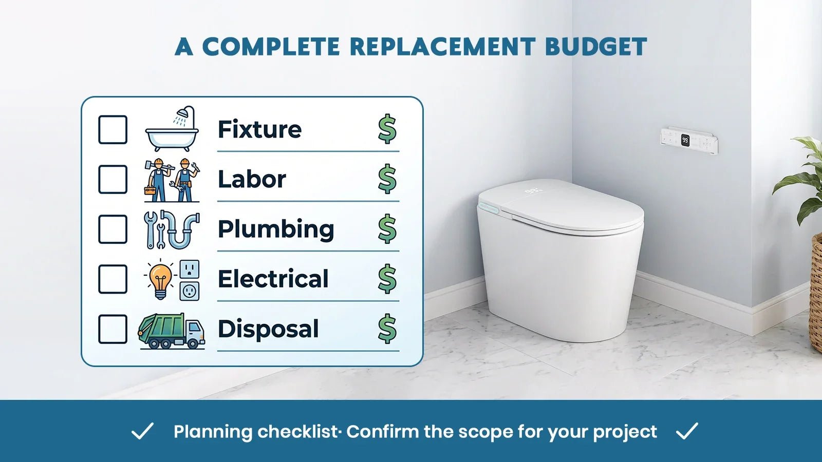 Toilet Replacement Cost: Build a Complete Project Budget - Lefton Home