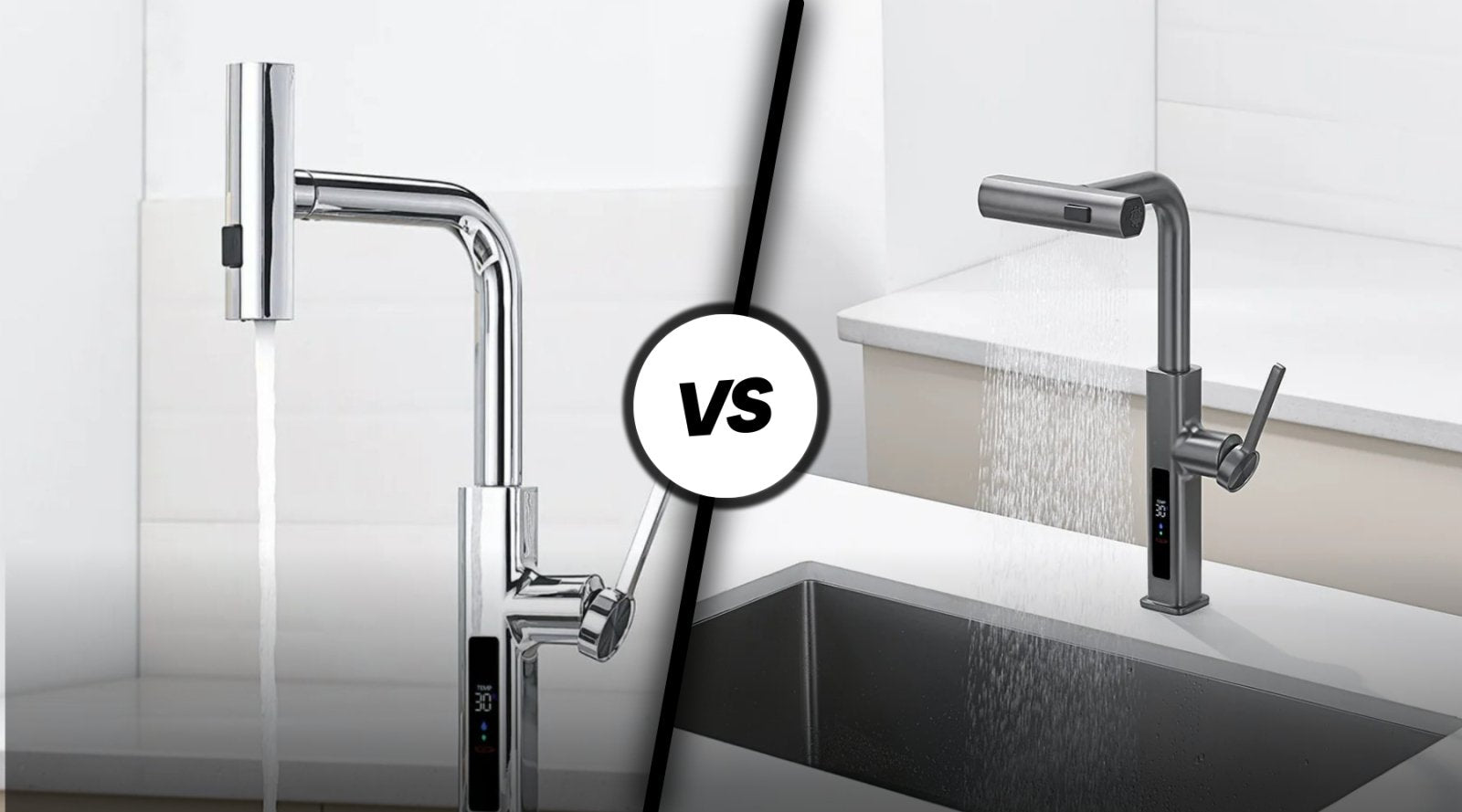 Understanding the Choice: Pull-Down vs Pull-Out Faucets - Lefton Home