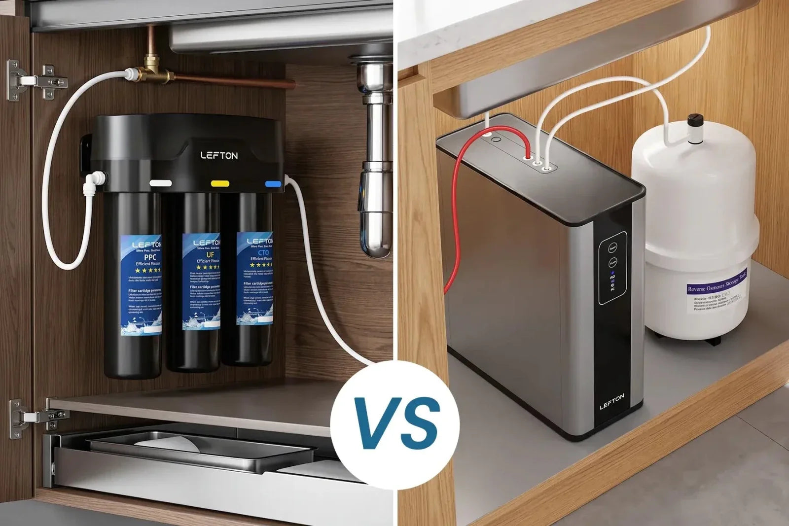 WF01 vs WF02: Choosing the Right Under Sink Water Filtration System for Your Kitchen - Lefton Home