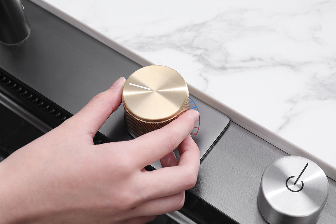 Modern Waterfall Single Bowl Kitchen Sink SetKS2203 Lefton Home