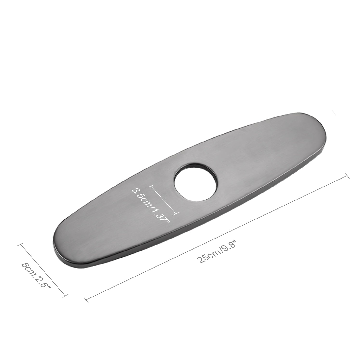 Lefton Sink Cover Plate For 1 Or 3 Hole Bathroom Or Kitchen Faucet FCP Lefton sink cover plate for 1 or 3 hole bathroom or kitchen faucet fcp