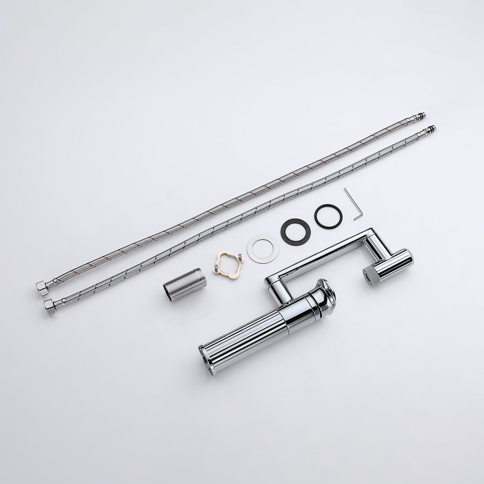 Lefton 1080° Rotatable Single - Hole Bathroom Faucet With Temperature Display - BF2208 - PRO - Bathroom Faucets - Lefton Home