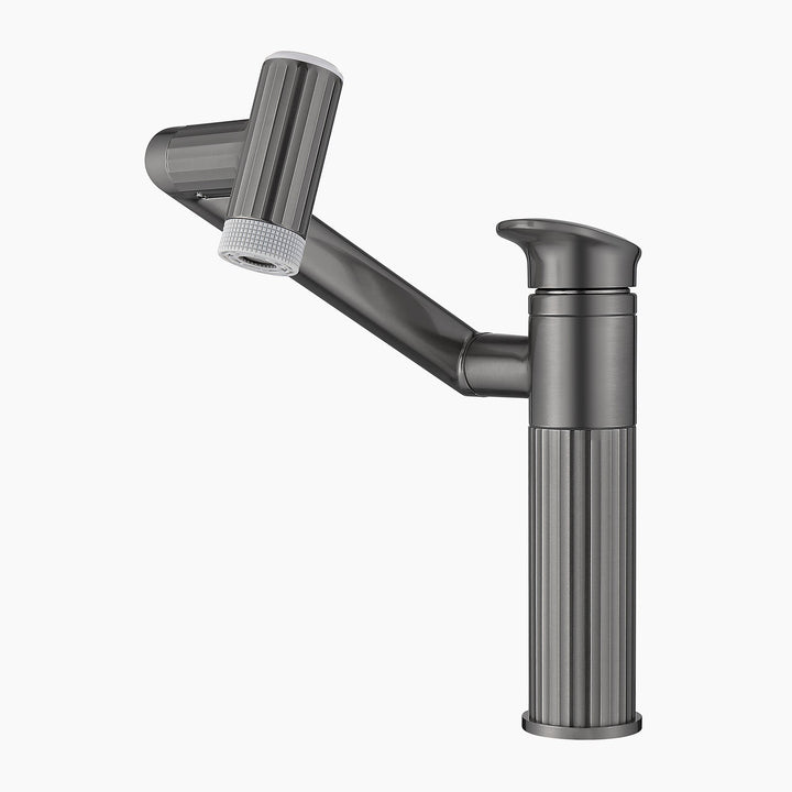 Lefton 1080¡ã Rotatable Single-Hole Bathroom Faucet With Temperature Display-BF2208-PRO