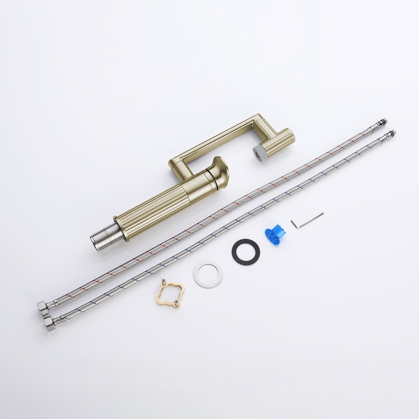 Lefton 1080° Rotatable Single - Hole Bathroom Faucet With Temperature Display - BF2208 - PRO - Bathroom Faucets - Lefton Home