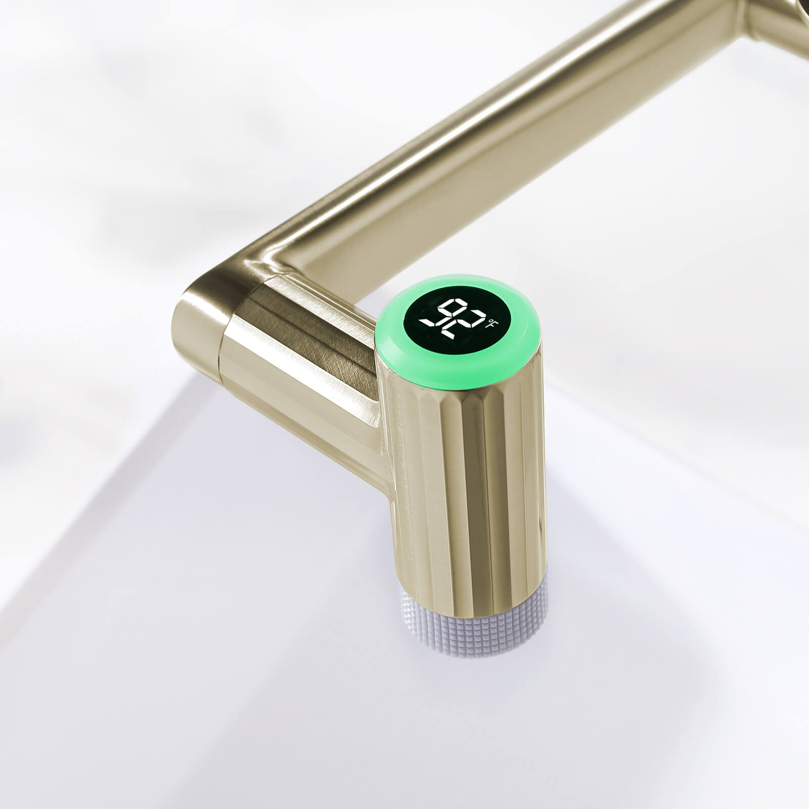 Lefton 1080° Rotatable Single - Hole Bathroom Faucet With Temperature Display - BF2208 - PRO - Bathroom Faucets - Lefton Home