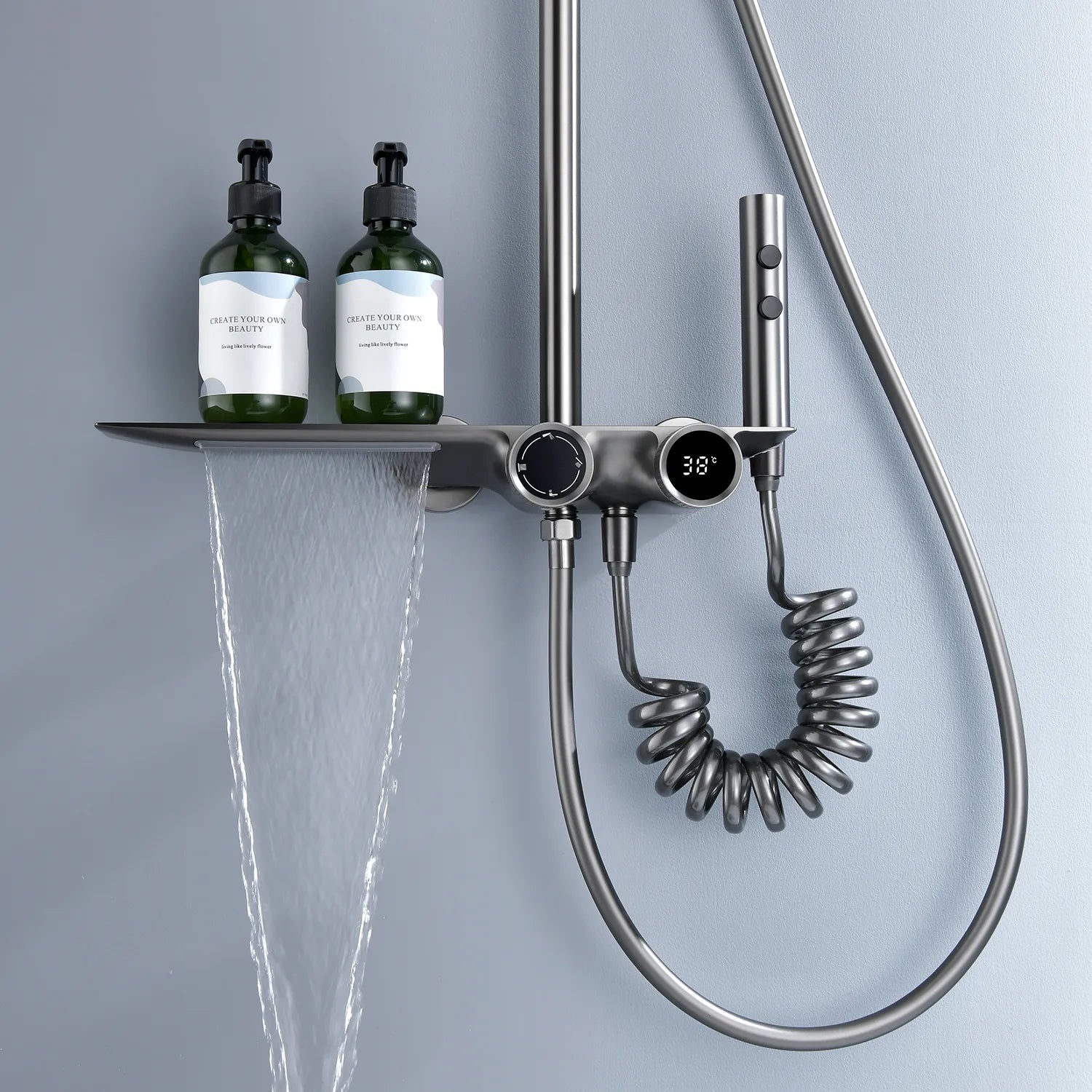 Recertified-Lefton Shower System with Temperature Display (Celsius Only)-SST2201-Shower System-Lefton Home