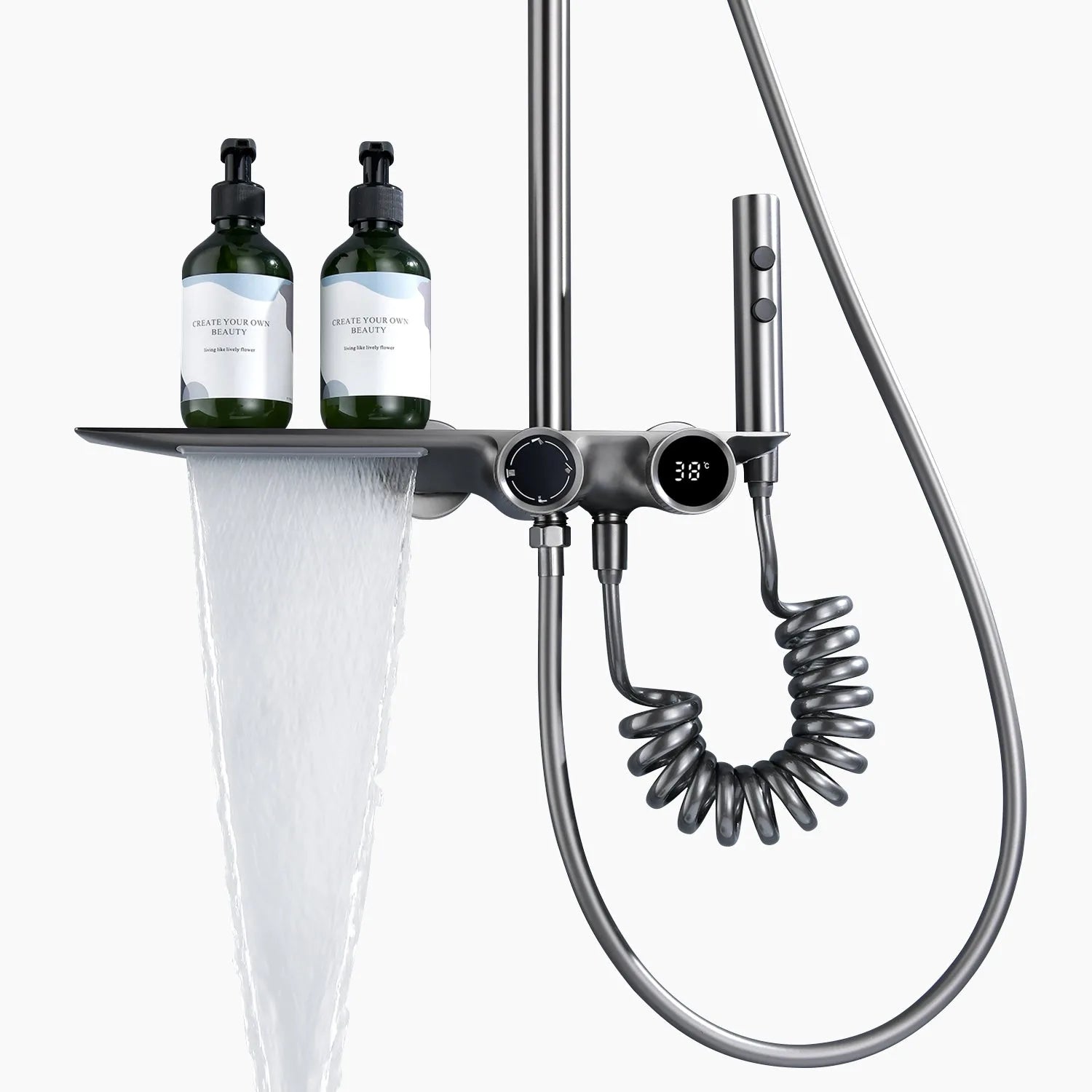 Recertified-Lefton Shower System with Temperature Display (Celsius Only)-SST2201-Shower System-Lefton Home