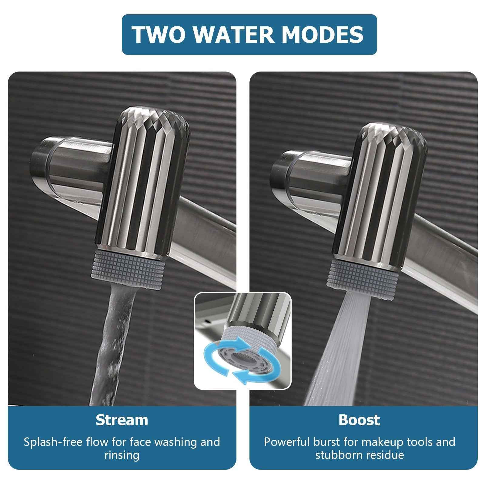 Lefton 360° Rotatable Single - Hole Bathroom Faucet - BF2208 - Bathroom Faucets - Lefton Home