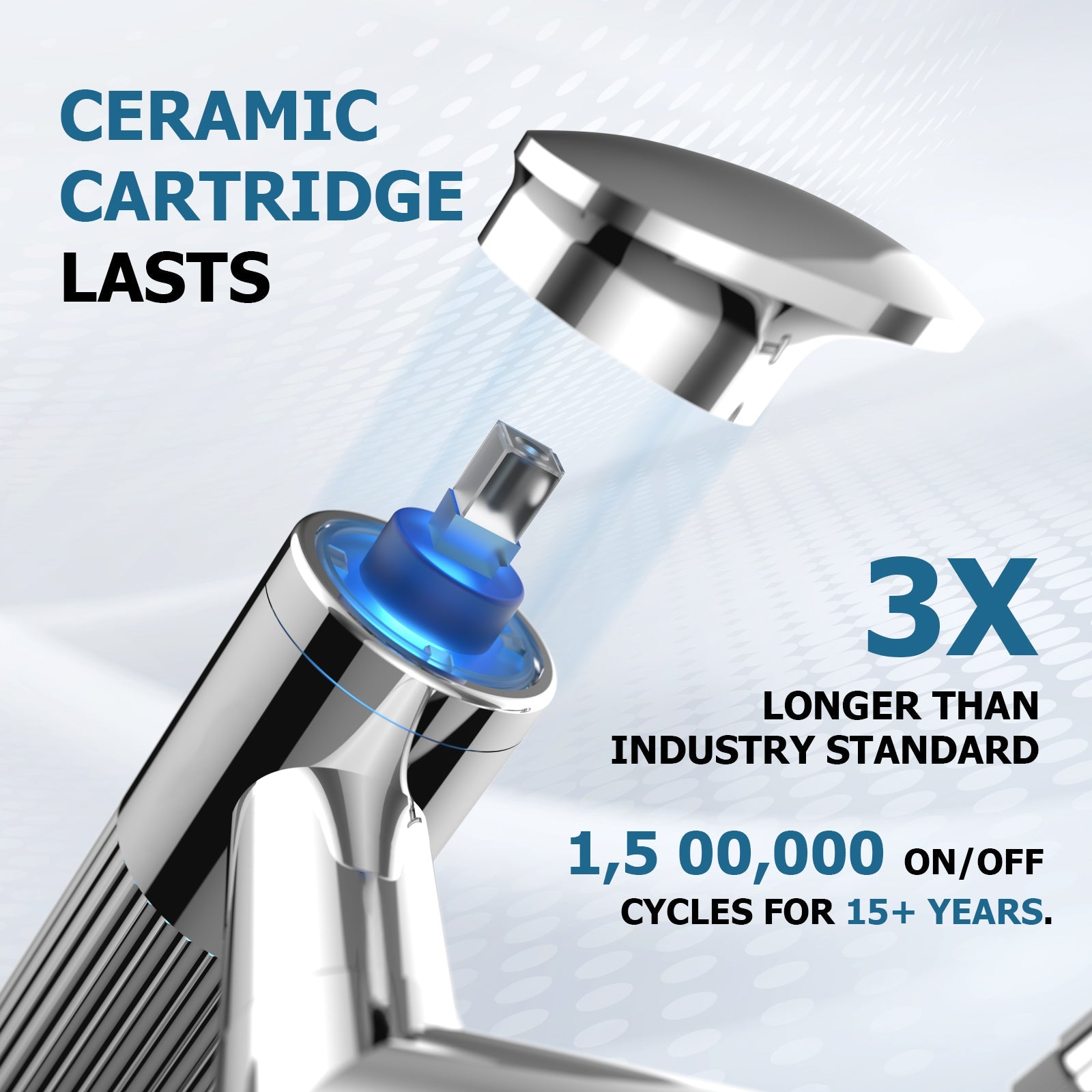 Lefton 360° Rotatable Single - Hole Bathroom Faucet - BF2208 - Bathroom Faucets - Lefton Home