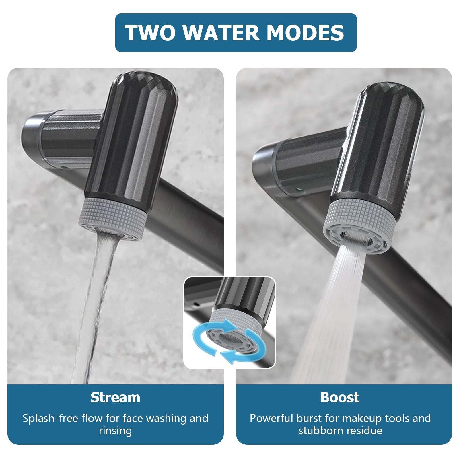Lefton 360° Rotatable Single - Hole Bathroom Faucet - BF2208 - Bathroom Faucets - Lefton Home