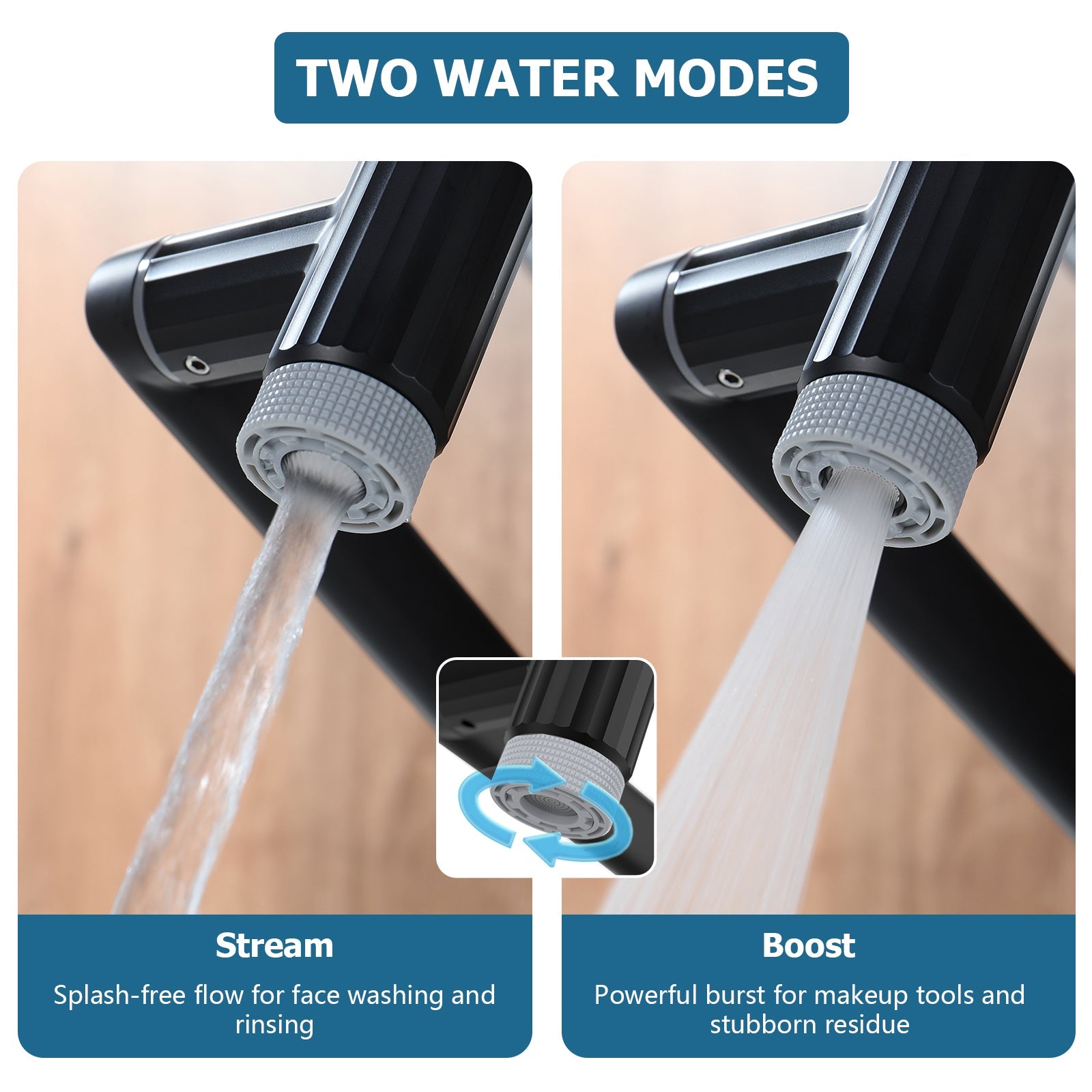 Lefton 360° Rotatable Single - Hole Bathroom Faucet - BF2208 - Bathroom Faucets - Lefton Home