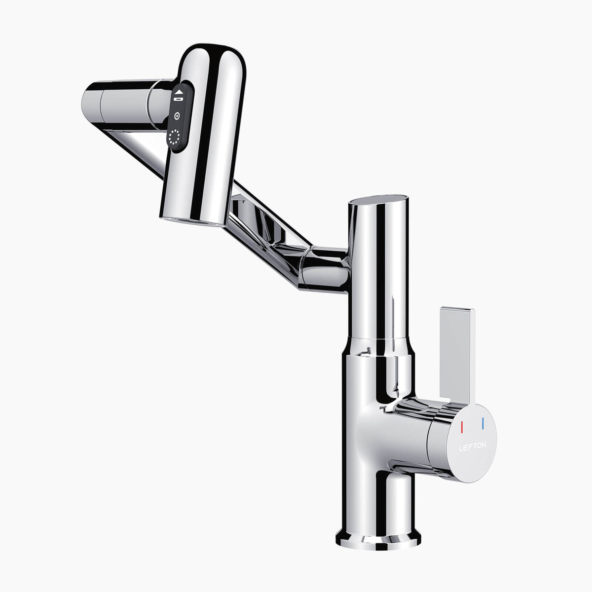 Lefton Single - Hole Rotatable Faucet with Temperature Display - BF2204 - Bathroom Faucets - Lefton Home