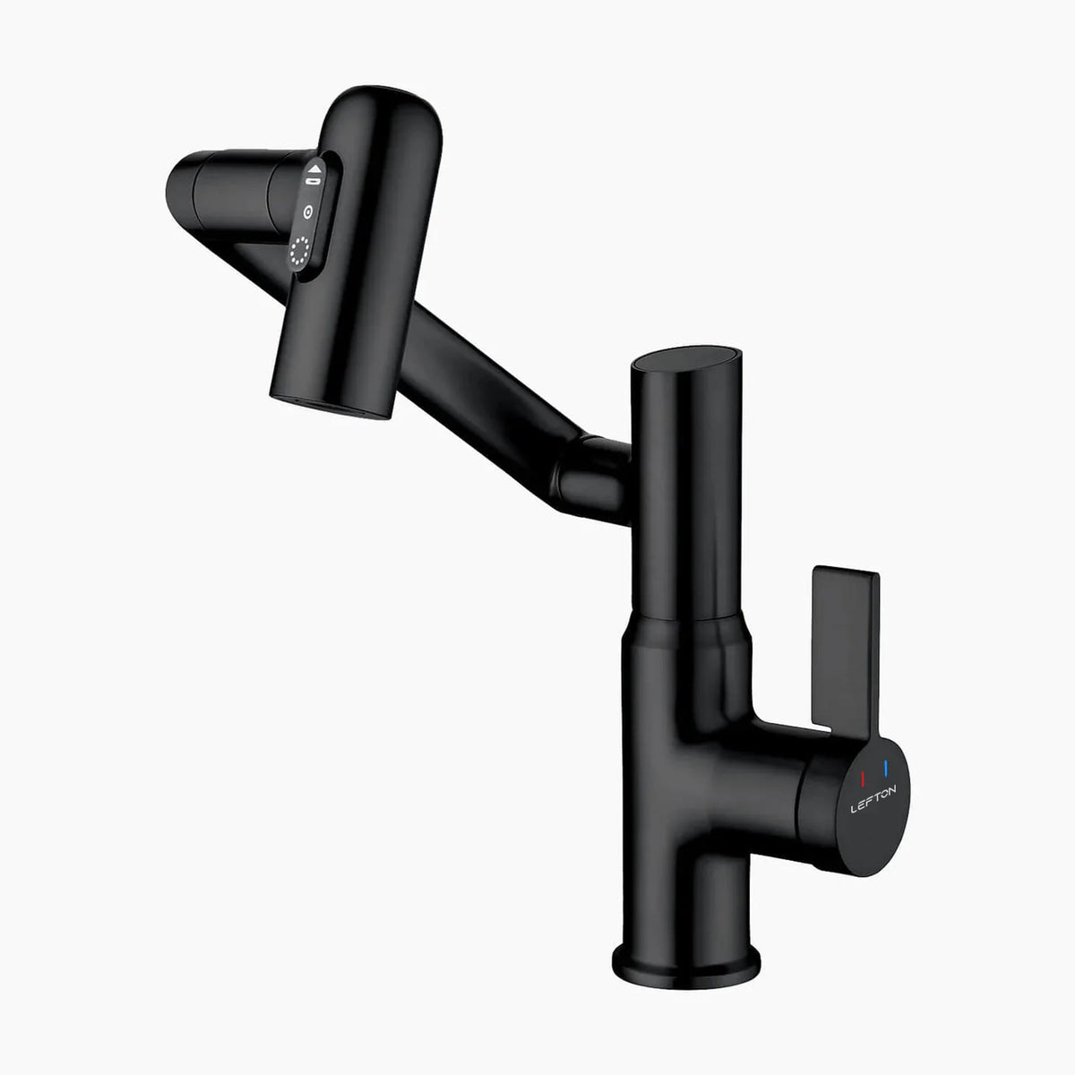 Lefton Single - Hole Rotatable Faucet with Temperature Display - BF2204 - Bathroom Faucets - Lefton Home