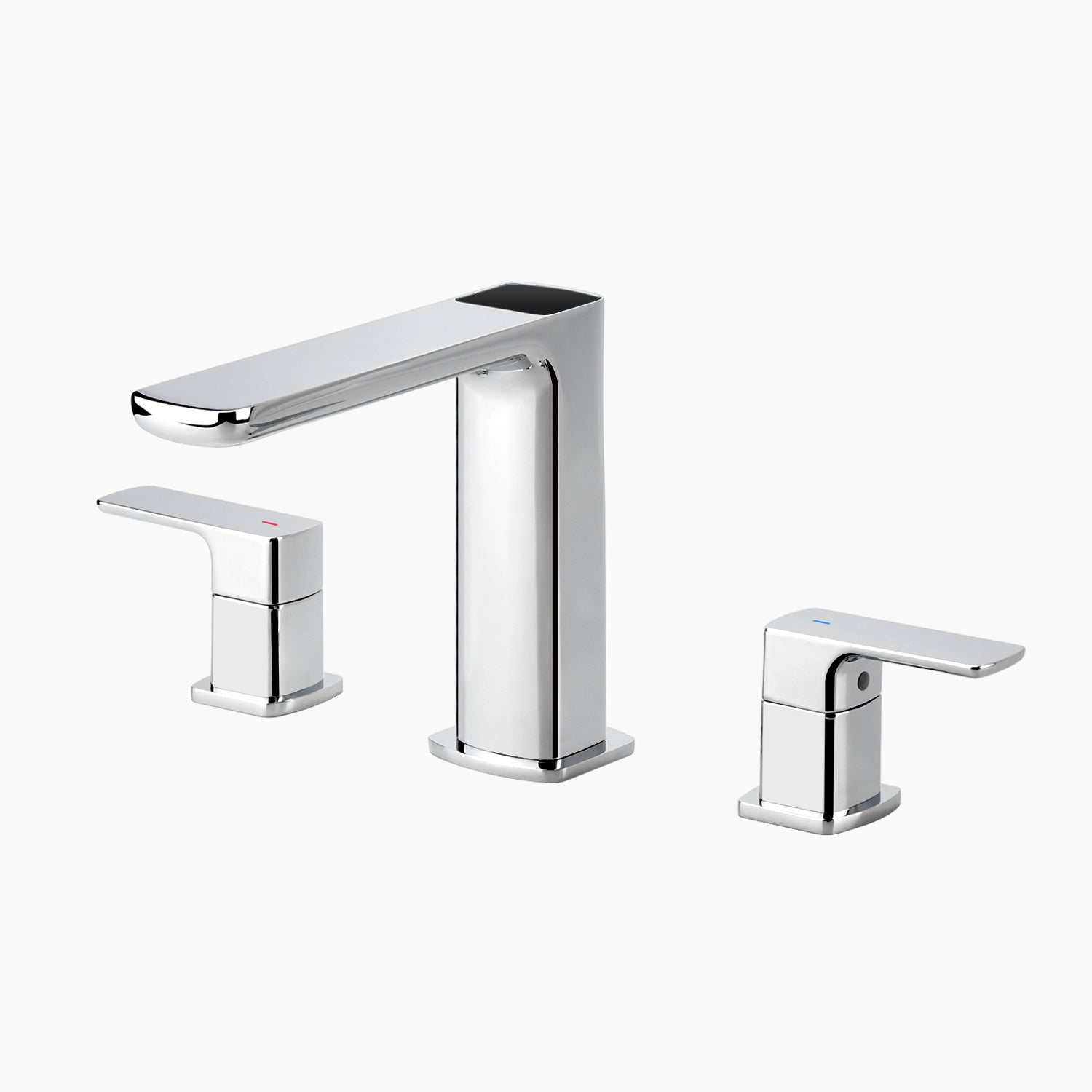 Lefton Widespread 2 - handle Bathroom Faucet with Temperature Display - BFWS2402 - Bathroom Faucets - Lefton Home