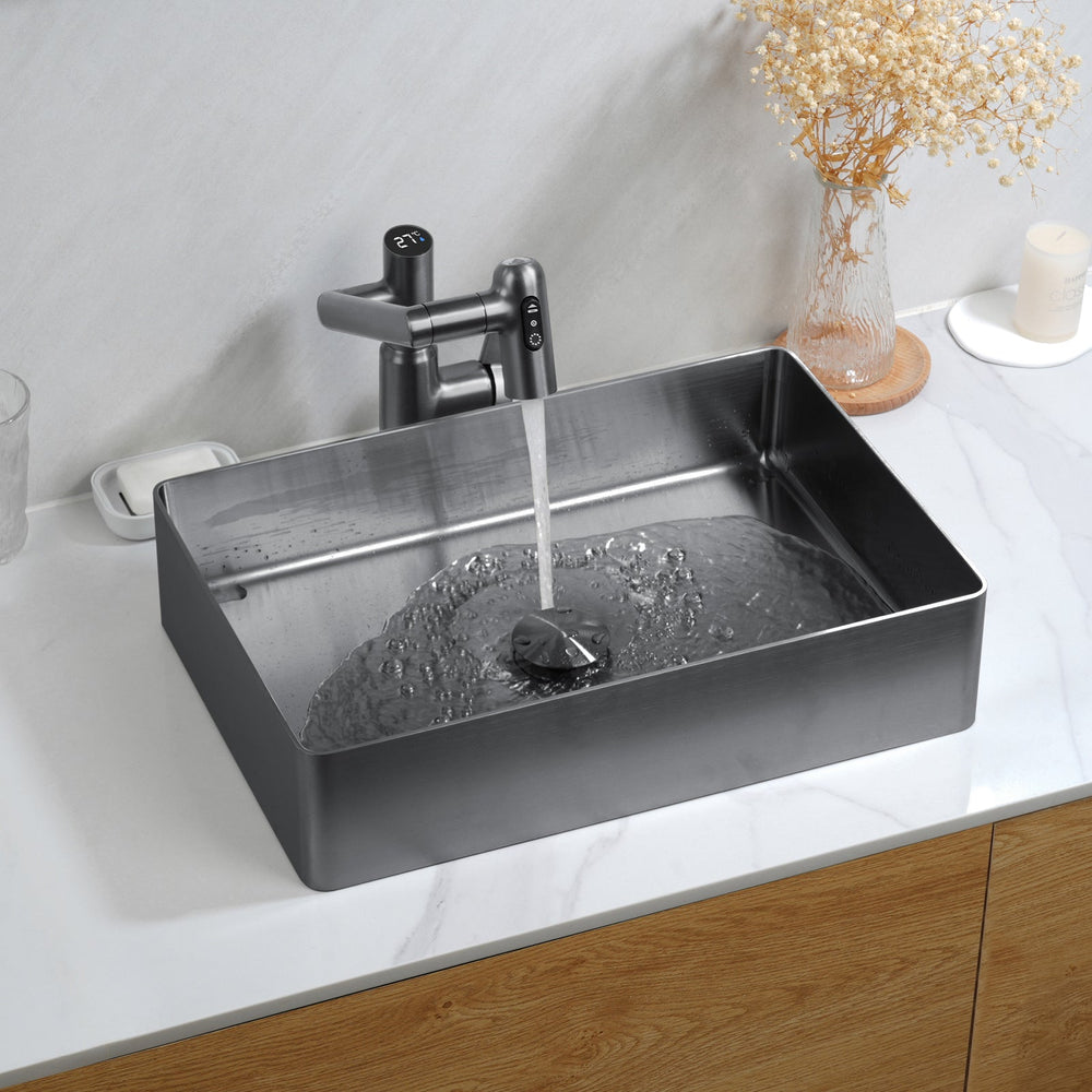 LEFTON Modern Stainless Steel Bathroom Vessel Sinks – Lefton Home