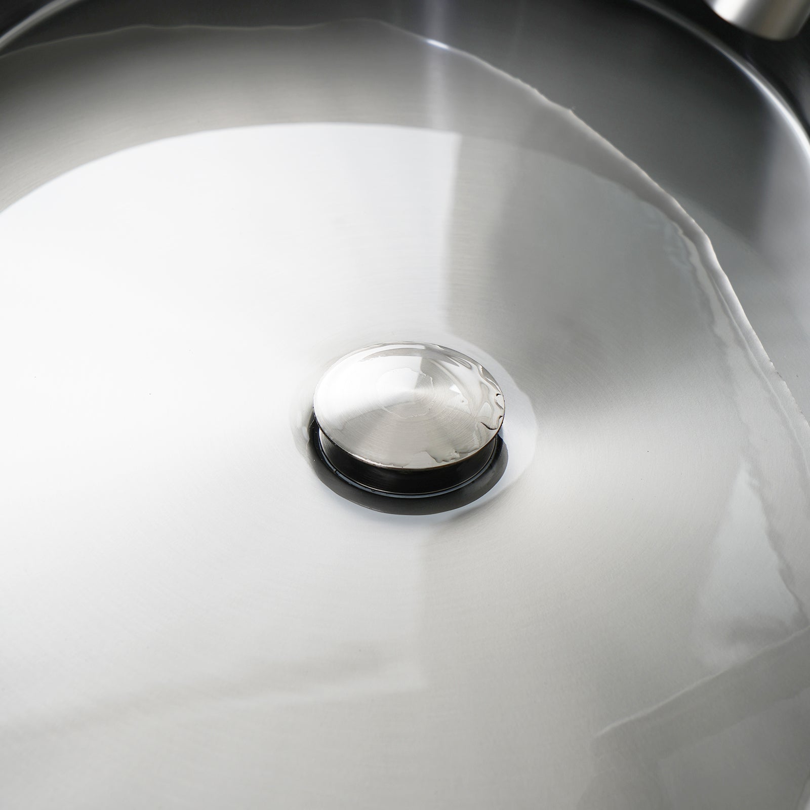 Lefton Modern Stainless Steel Oval Above Counter Bathroom Vessel Sink - BVS2403 with Single - Hole Rotatable Faucet - BF2204 - Bathroom Sinks and Bathroom Faucets - Lefton Home