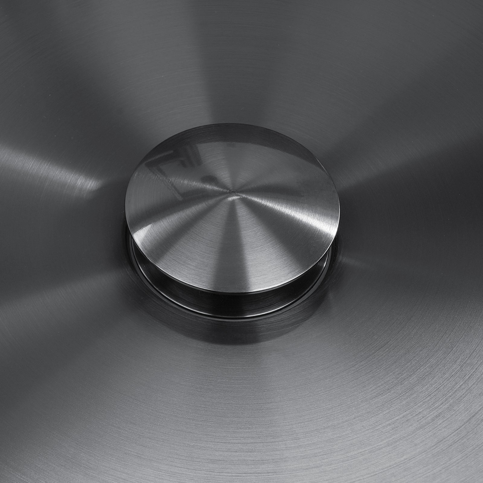 Lefton Modern Stainless Steel Oval Above Counter Bathroom Vessel Sink - BVS2403 with Single - Hole Rotatable Faucet - BF2204 - Bathroom Sinks and Bathroom Faucets - Lefton Home