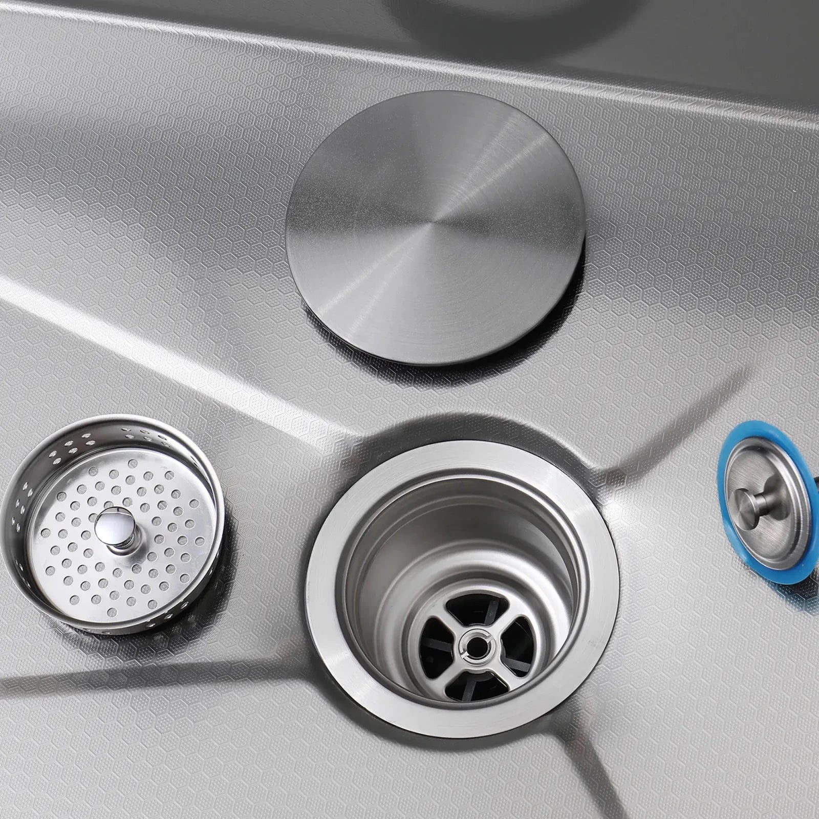 Lefton 33"x22" Stainless Steel Workstation Kitchen Sink with Pull-out Faucet & Digital Display-KS2207L-PRO -Kitchen Sinks- Lefton Home