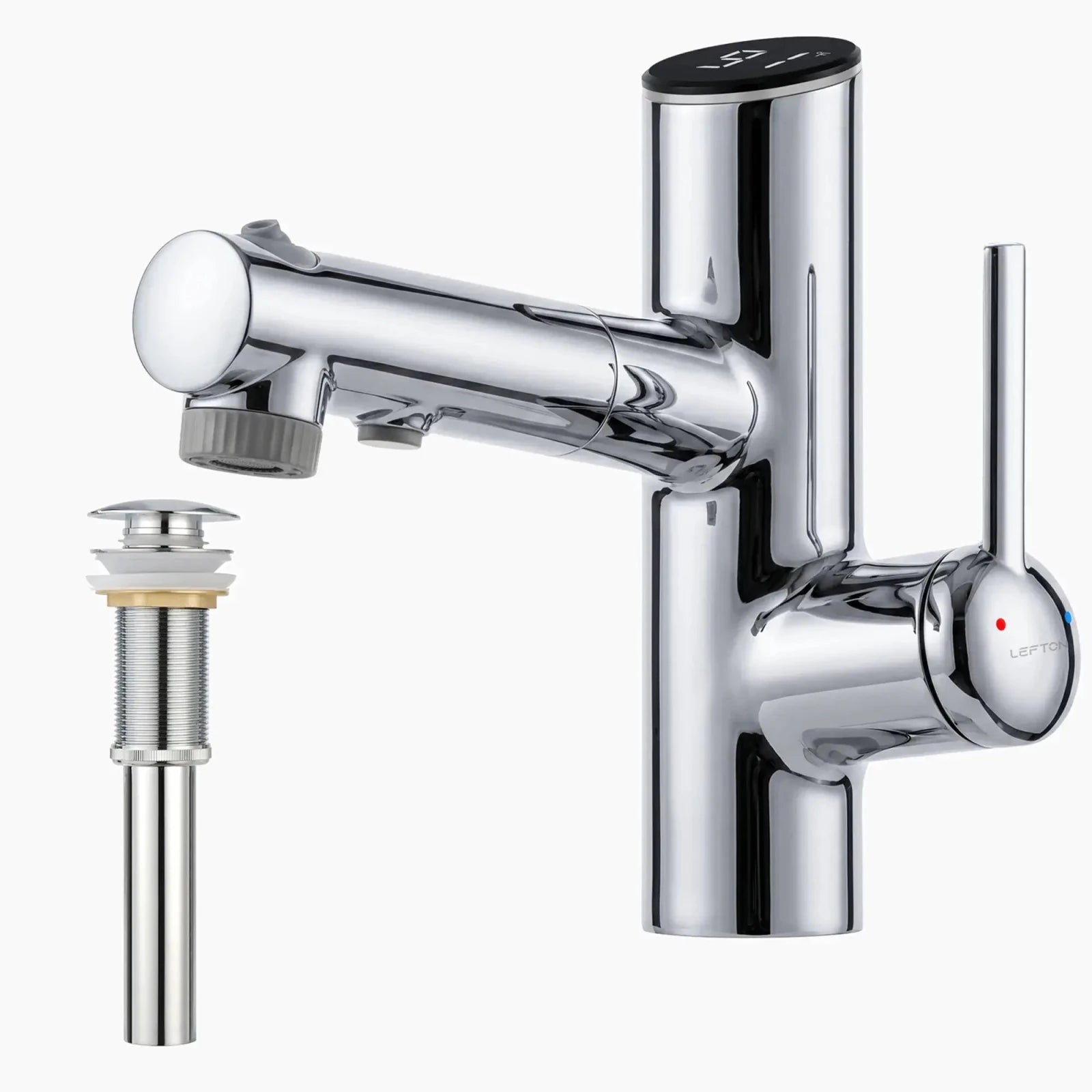 Lefton Bathroom Fountain Faucet-BF2502 with Sink Drain Stopper -Bathroom Faucets & Drain Stopper- Lefton Home
