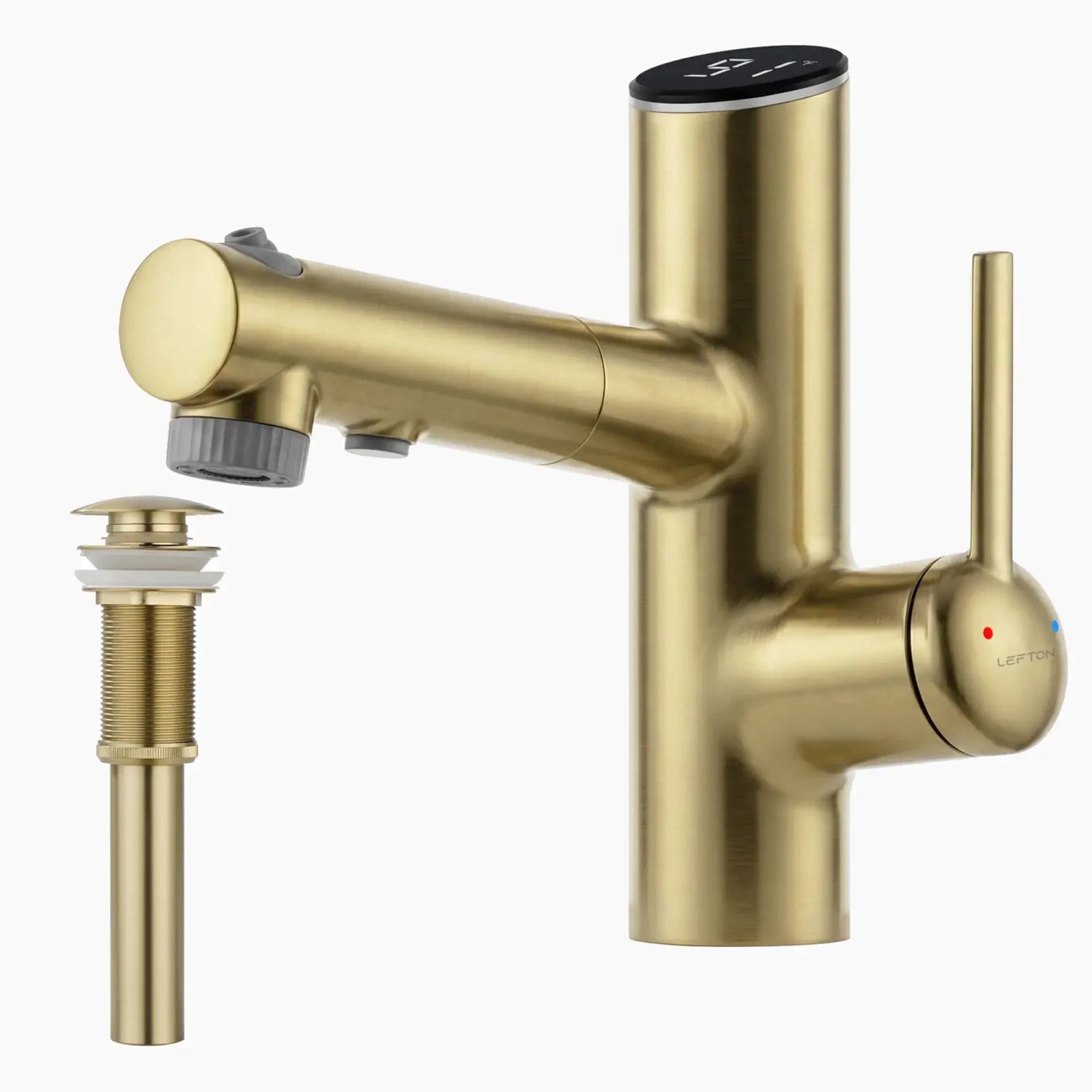 Lefton Bathroom Fountain Faucet-BF2502 with Sink Drain Stopper -Bathroom Faucets & Drain Stopper- Lefton Home
