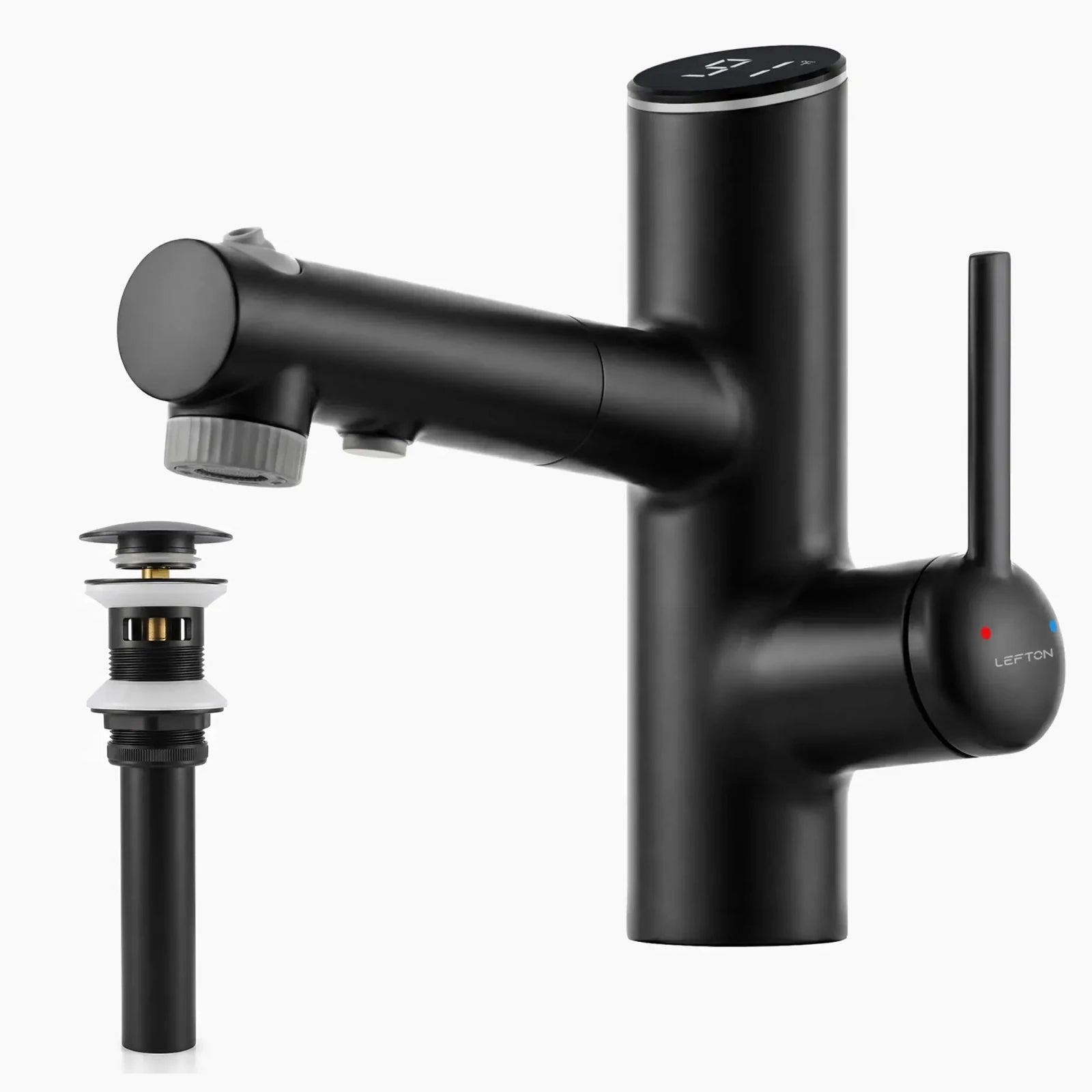 Lefton Bathroom Fountain Faucet-BF2502 with Sink Drain Stopper -Bathroom Faucets & Drain Stopper- Lefton Home