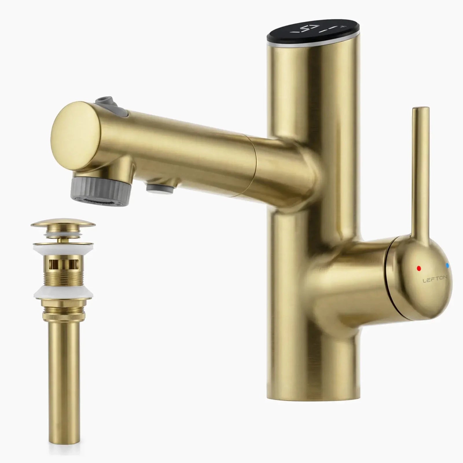 Lefton Bathroom Fountain Faucet-BF2502 with Sink Drain Stopper -Bathroom Faucets & Drain Stopper- Lefton Home