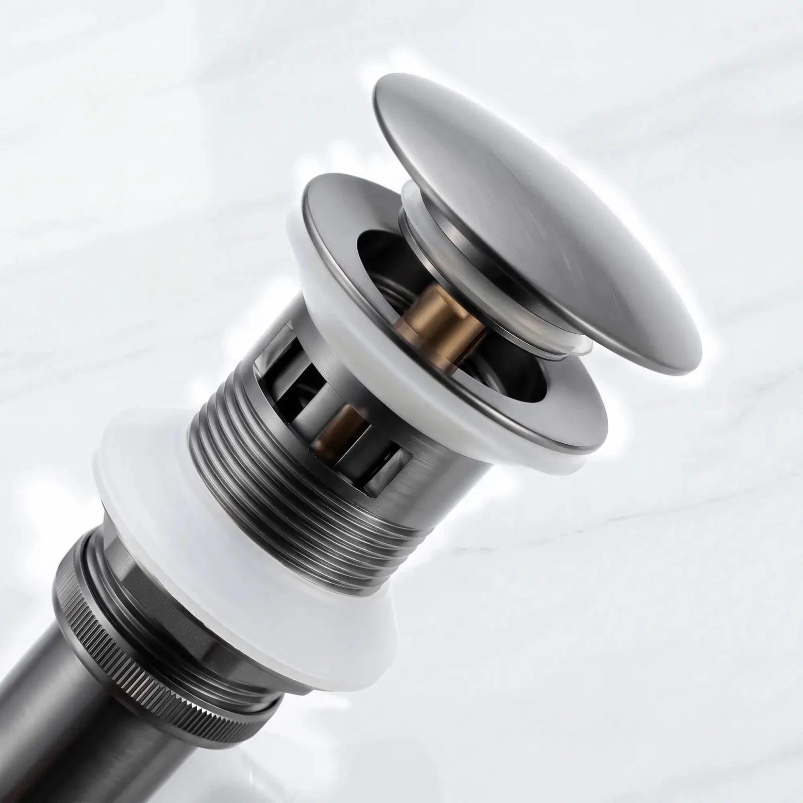 Lefton Bathroom Sink Pop Up Drain Stopper With Overflow-D02 -Bathroom Accessories- Lefton Home
