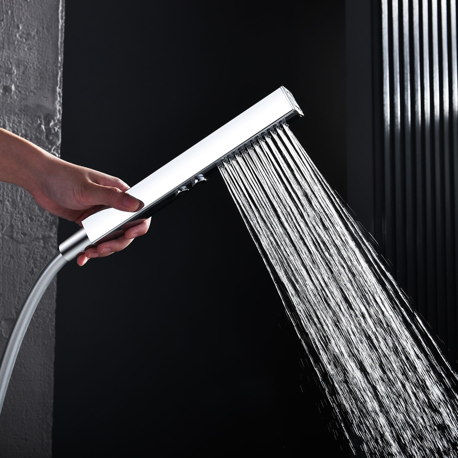 Lefton Concealed Rainfall Thermostatic Shower System with Handheld & Tub Spout and Temperature Display - SSWM2502 - Shower Systems - Lefton Home