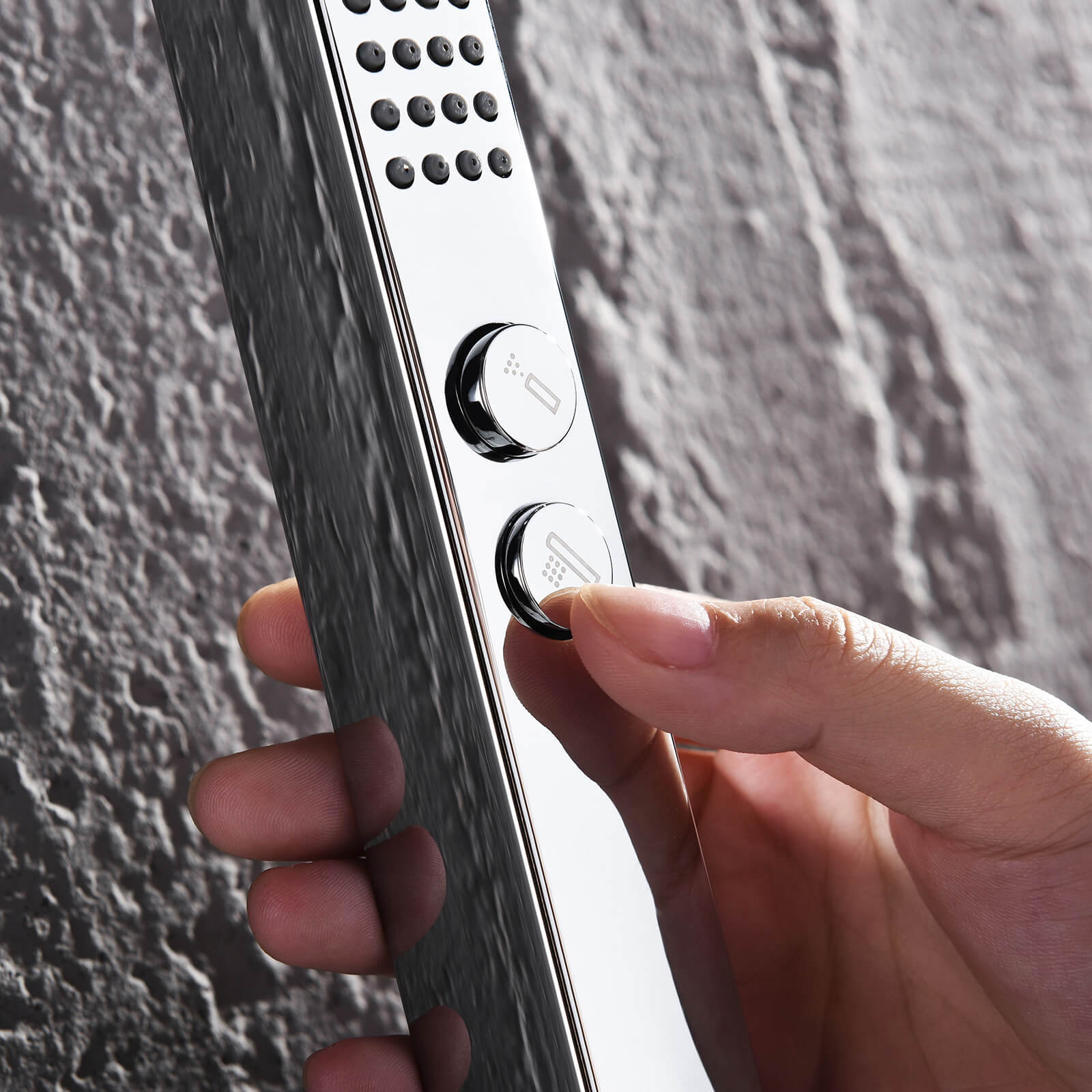 Lefton Concealed Rainfall Thermostatic Shower System with Handheld & Tub Spout and Temperature Display - SSWM2502 - Shower Systems - Lefton Home