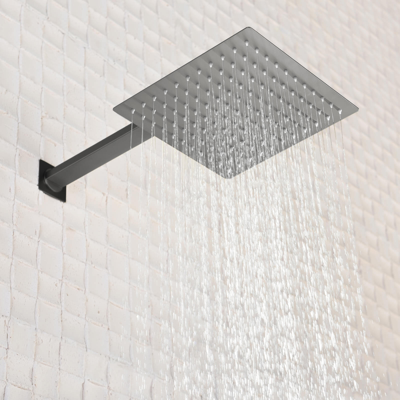 Lefton Concealed Rainfall Thermostatic Shower System with Handheld & Tub Spout and Temperature Display - SSWM2502 - Shower Systems - Lefton Home