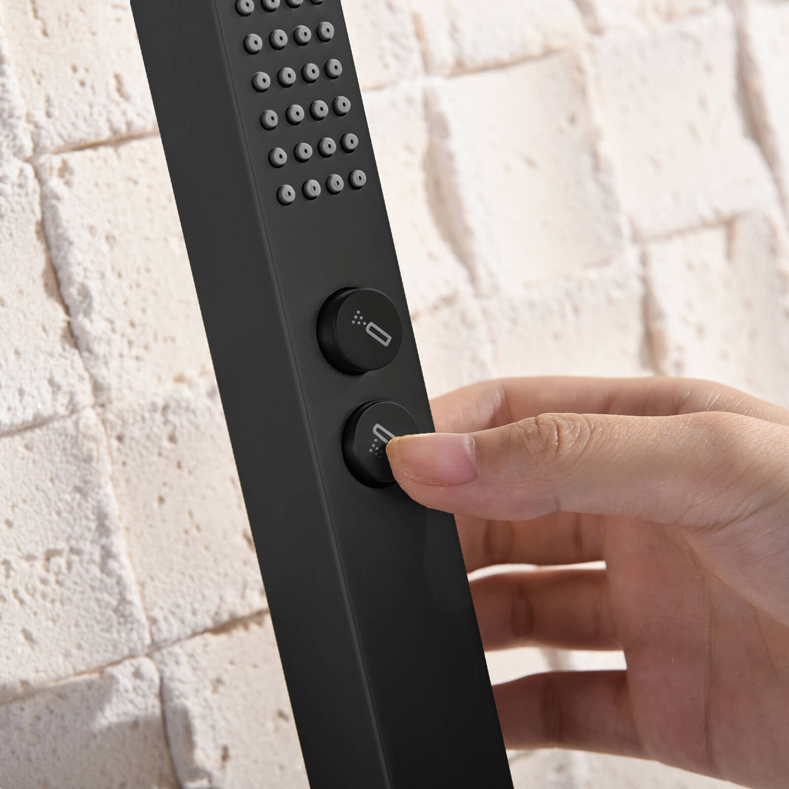 Lefton Concealed Rainfall Thermostatic Shower System with Handheld & Tub Spout and Temperature Display - SSWM2502 - Shower Systems - Lefton Home