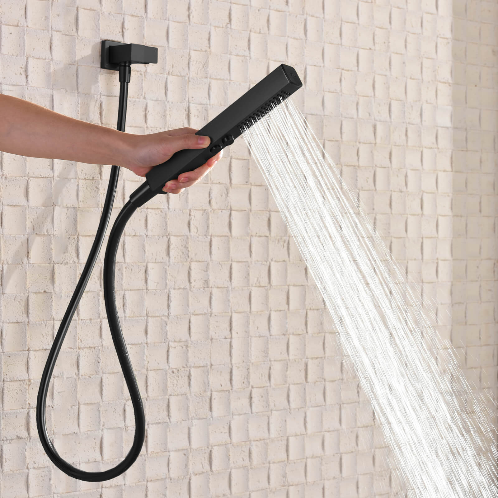 Lefton Concealed Rainfall Thermostatic Shower System with Handheld & Tub Spout and Temperature Display - SSWM2502 - Shower Systems - Lefton Home