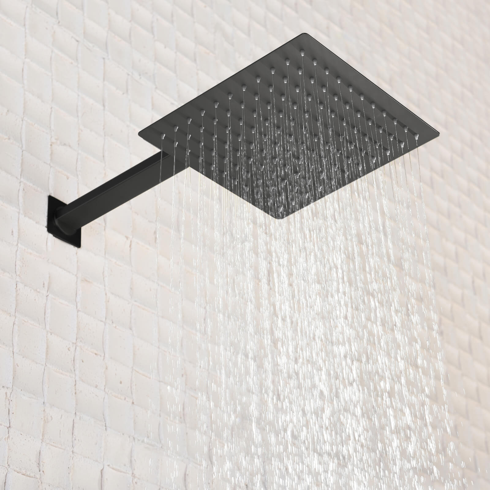 Lefton Concealed Rainfall Thermostatic Shower System with Handheld & Tub Spout and Temperature Display - SSWM2502 - Shower Systems - Lefton Home