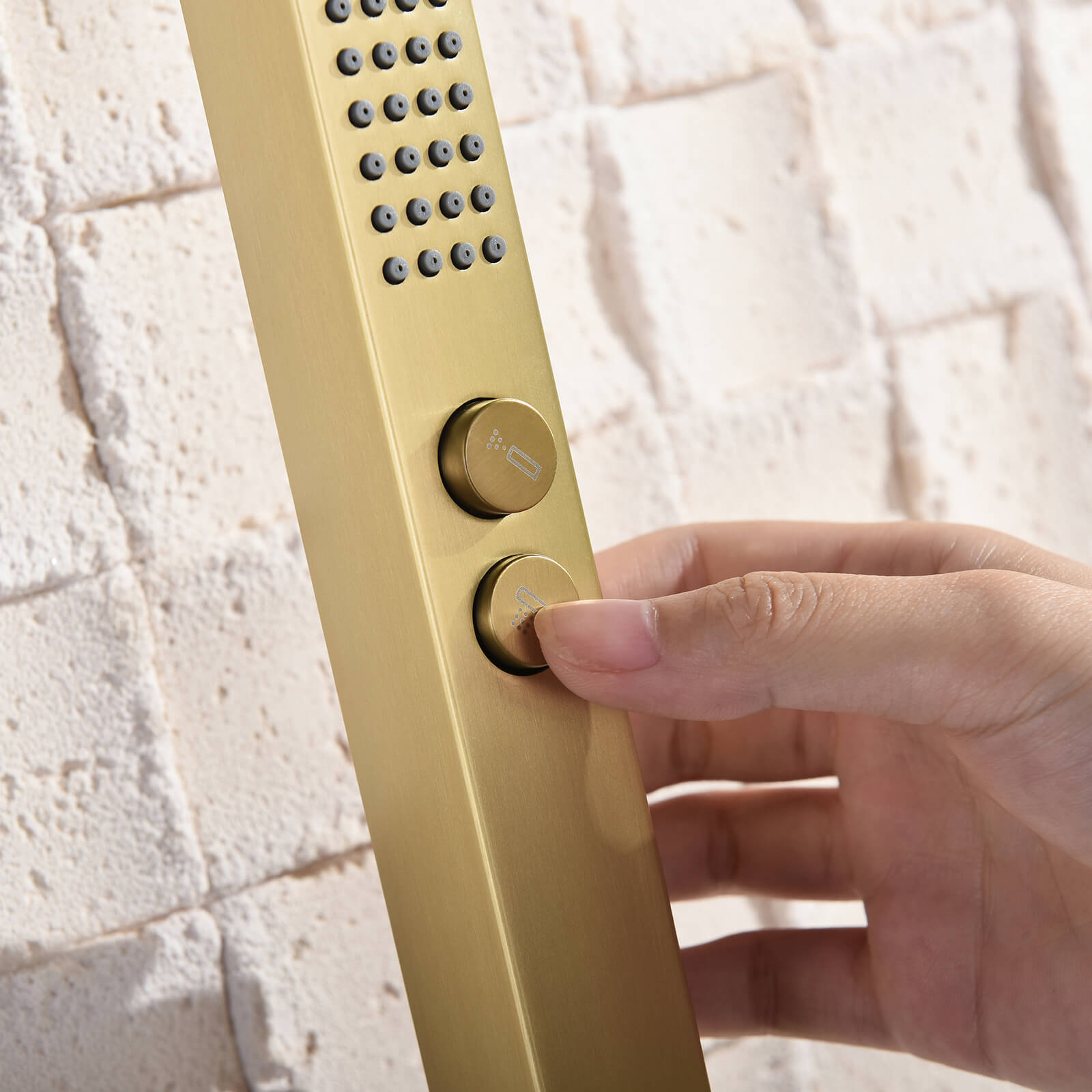 Lefton Concealed Rainfall Thermostatic Shower System with Handheld & Tub Spout and Temperature Display - SSWM2502 - Shower Systems - Lefton Home