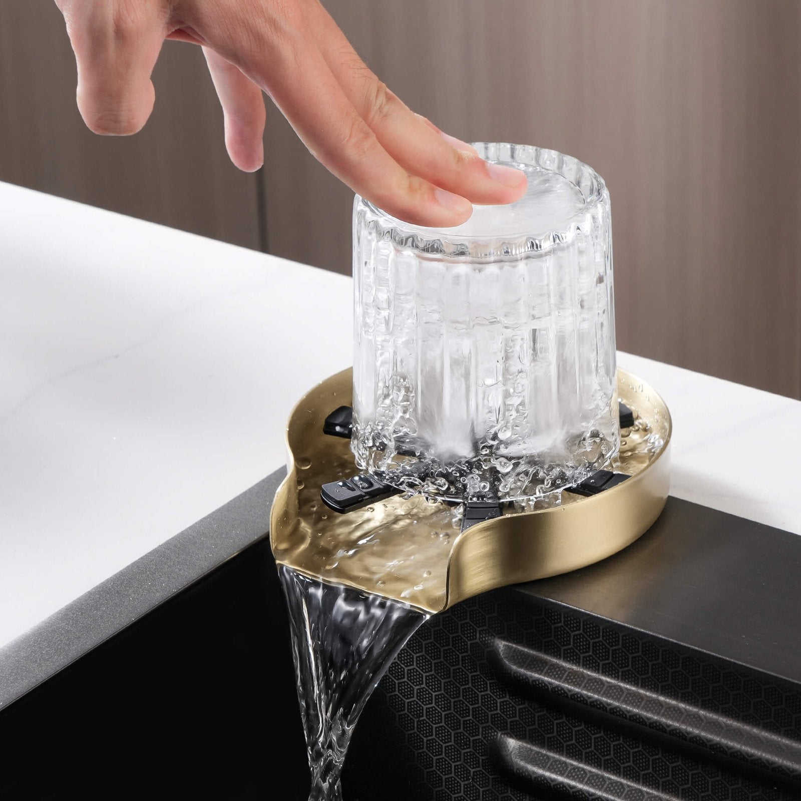 Lefton Countertop Glass Rinser For Home / Cafe / Bar / Restaurant KFR2202 - Kitchen Accessories - Lefton Home