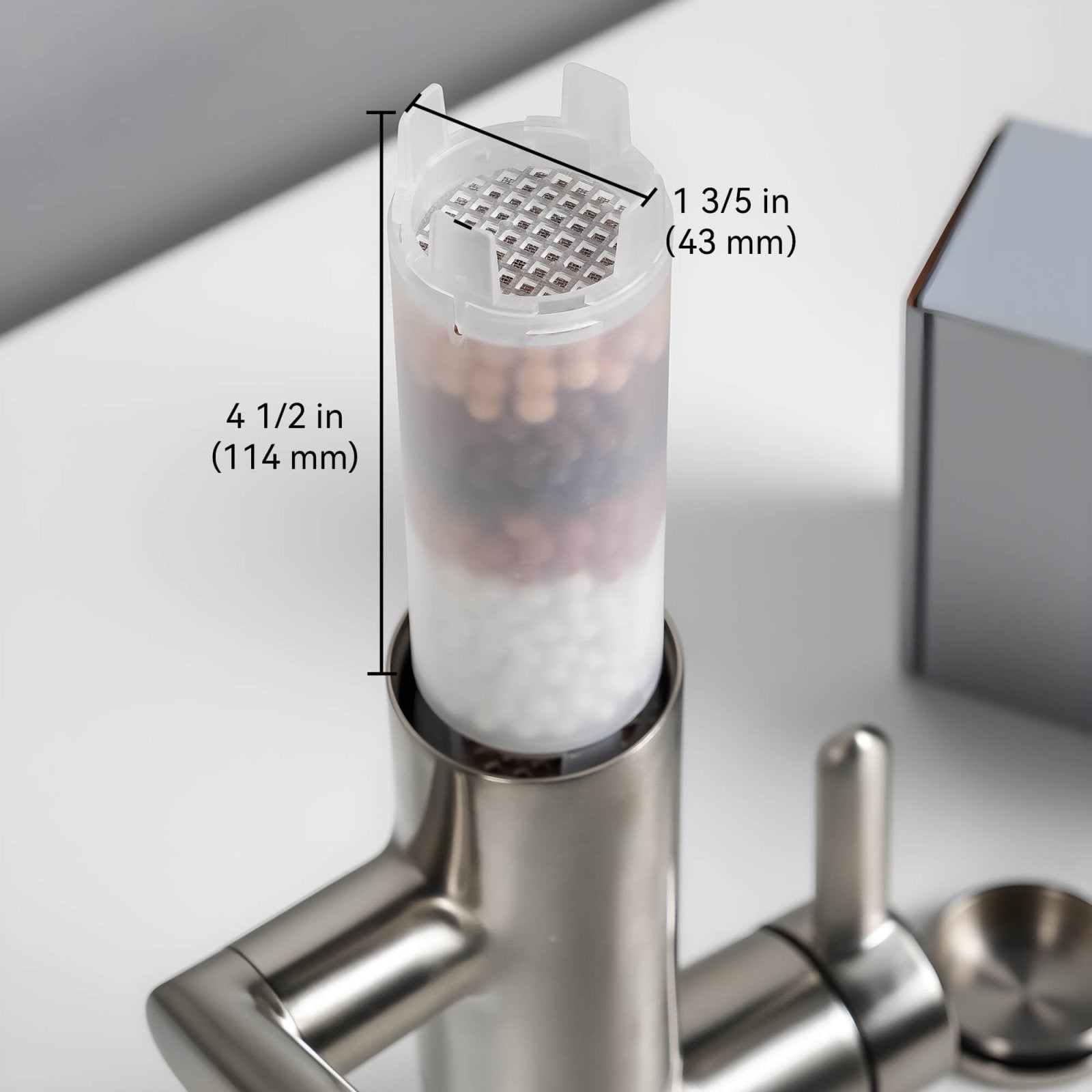 Lefton Replacement Cartridge Filter for Bathroom Faucet (2 pcs) - BPF01 - FT - Bathroom Faucets Filter - Lefton Home