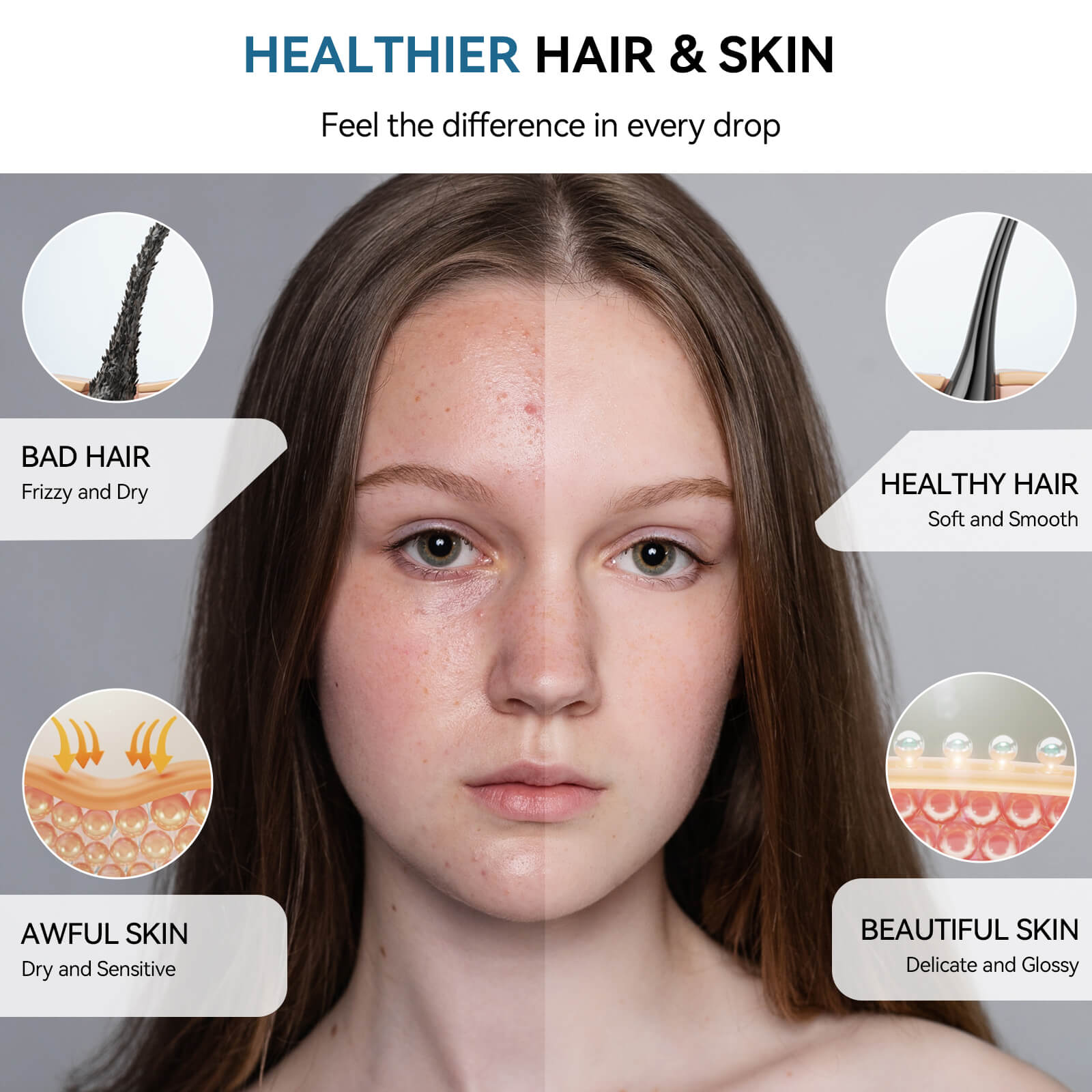 Lefton Single - Hand 1080° Rotating Bathroom Built - in Filter Faucet With Temperature Display - BPF01 - Bathroom Faucets - Lefton Home