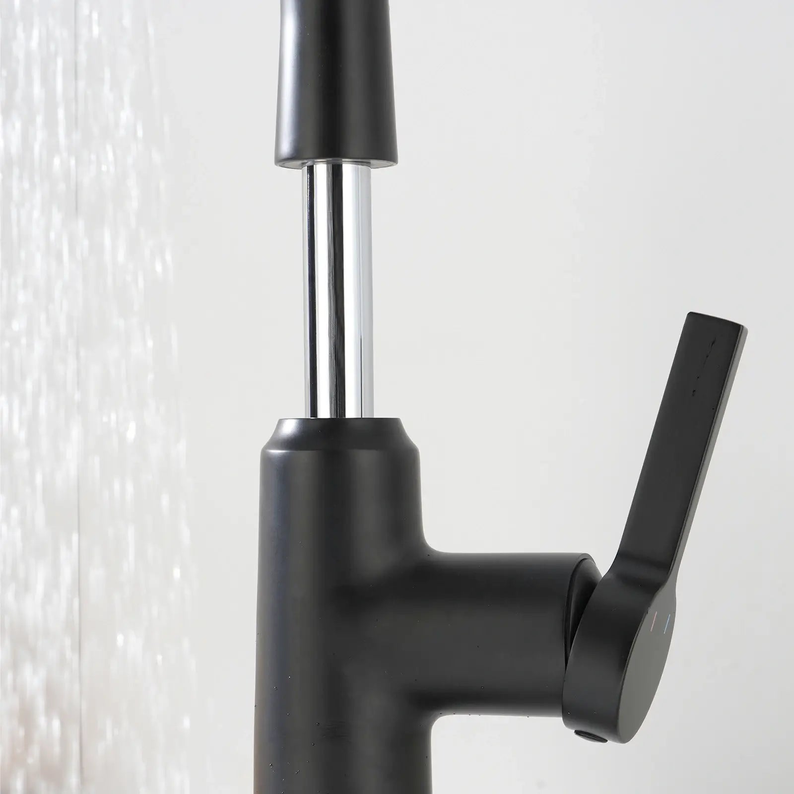 Lefton Single - Hole Waterfall & Pull - Out Liftable Bathroom Faucet - BF2209 - Bathroom Faucets - Lefton Home