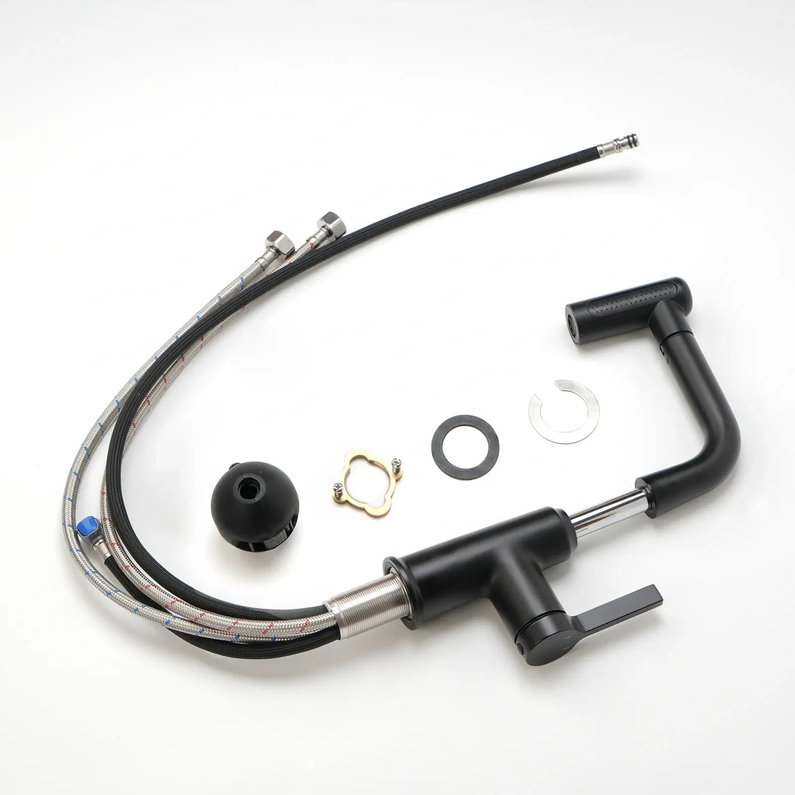 Lefton Single - Hole Waterfall & Pull - Out Liftable Bathroom Faucet - BF2209 - Bathroom Faucets - Lefton Home