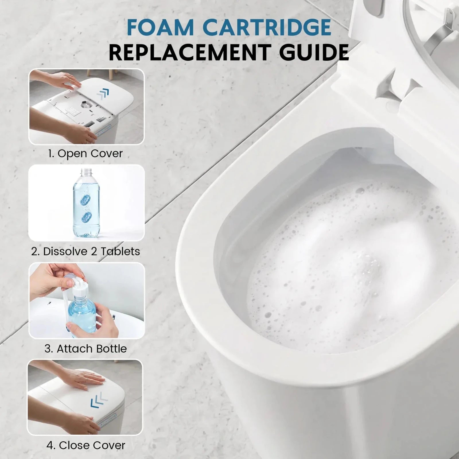 Lefton Smart Toilet Fragrance & Foam & Cleaner Refills -Smart Toilet Accessories- Lefton Home