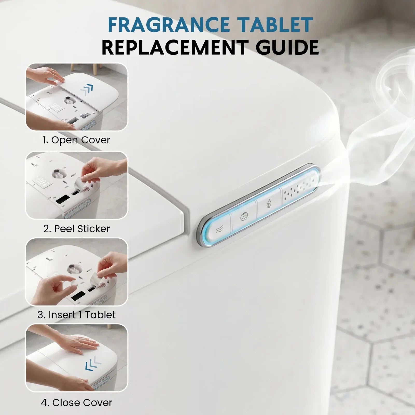 Lefton Smart Toilet Fragrance & Foam & Cleaner Refills -Smart Toilet Accessories- Lefton Home
