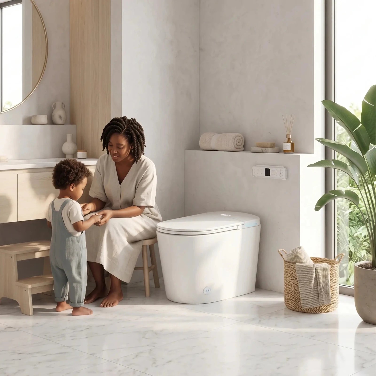Lefton Smart Toilet with Bidet & Auto Flush Heated Seat and Warm Air Dryer-ST01 -Smart Toilet- Lefton Home