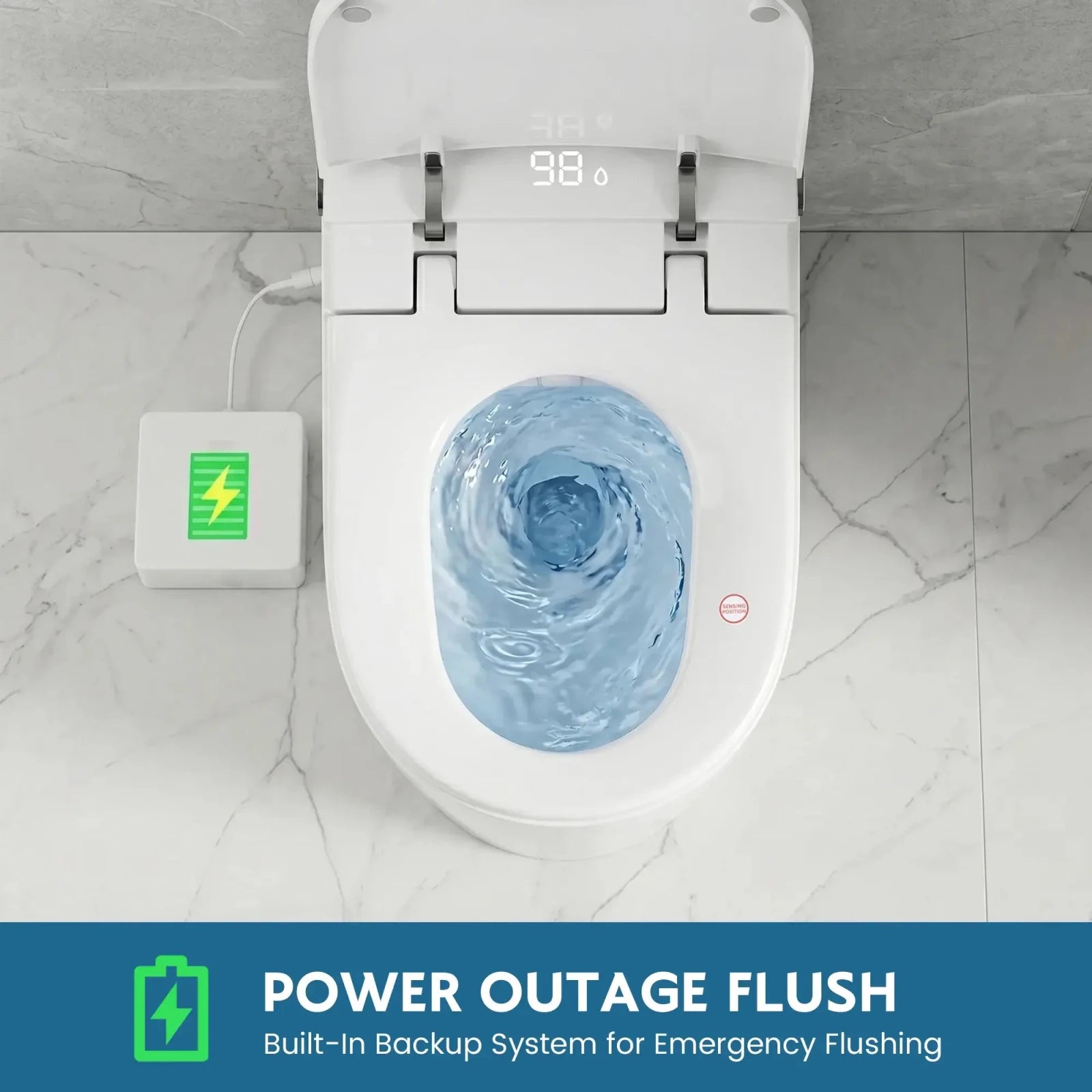 Lefton Smart Toilet with Bidet & Auto Flush Heated Seat and Warm Air Dryer-ST01 -Smart Toilet- Lefton Home